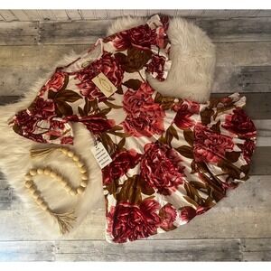 *NEW* Joyfolie Mia Joy Girls Emilia Dress in Bougainvillea Floral Size 8